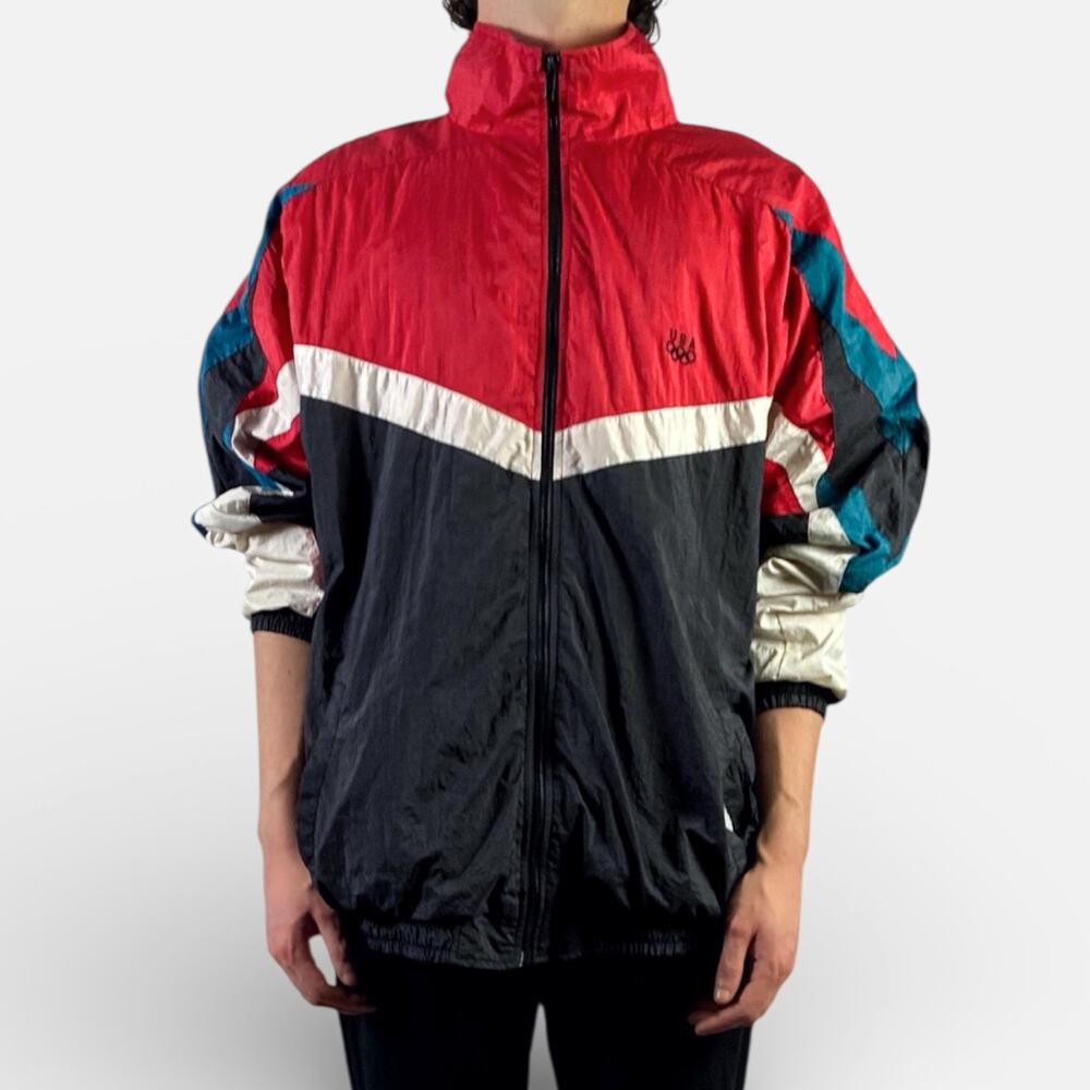 Vintage JCPenney US Olympics Colorway Retro Windbreaker Track Jacket Sz XL